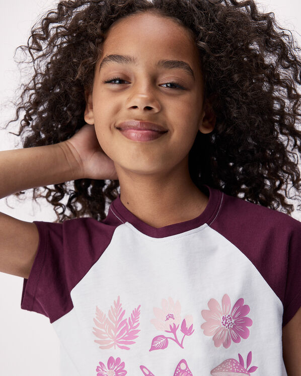 T-shirt &agrave; motif floral Olivia pour filles